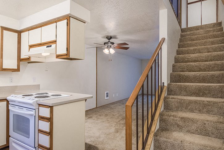 Forest Ridge Apartments 2 bedroom, 1.5 bath townhome - 1,034 SF